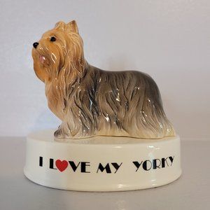 🍂 Vintage I Love My Yorky Figurine